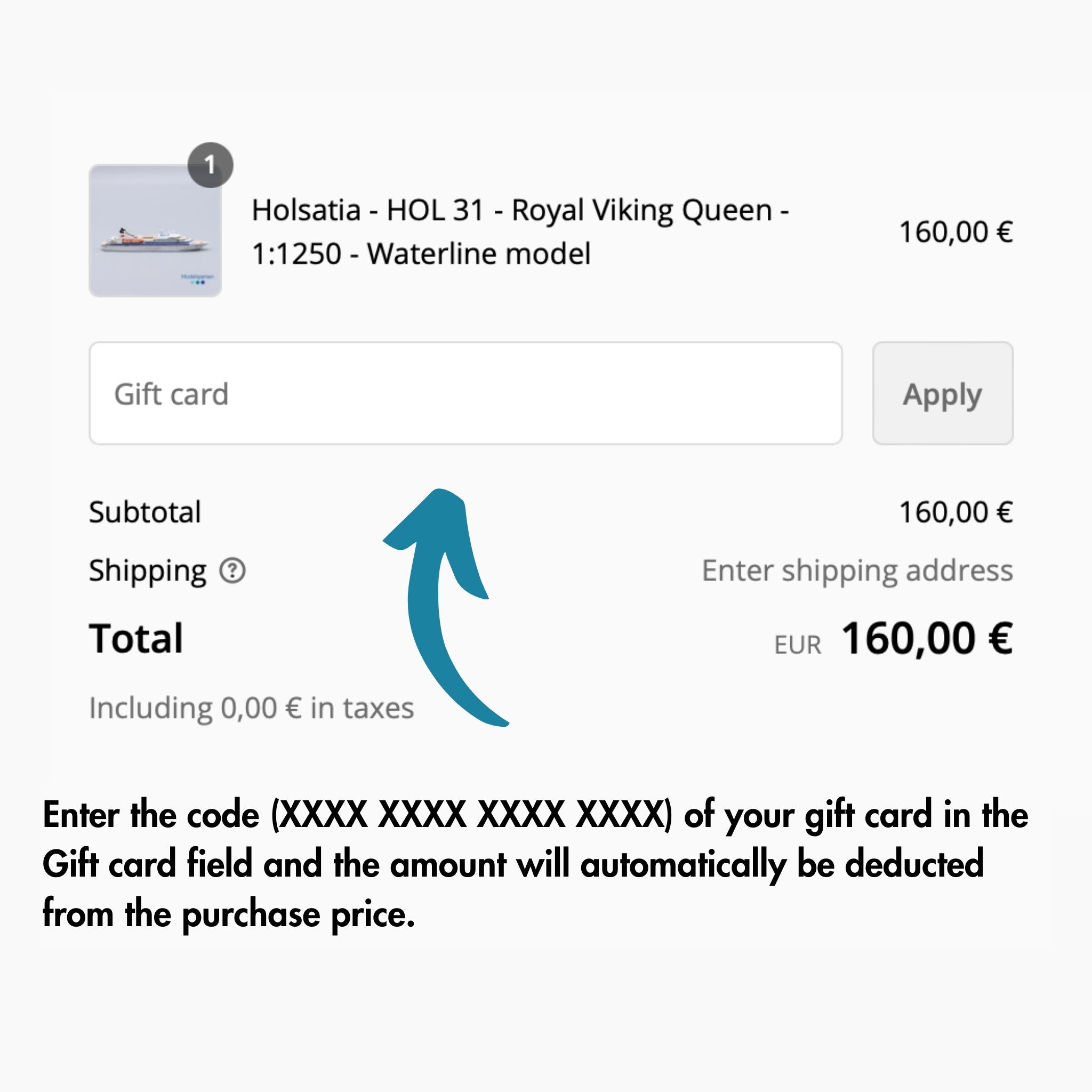 Kachel Redeem gift card