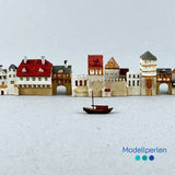 Rodkling - RKHS 09 - Stadtmauer Köln und Kleinschiffe - 1:1250 - Wasserlinien Modell