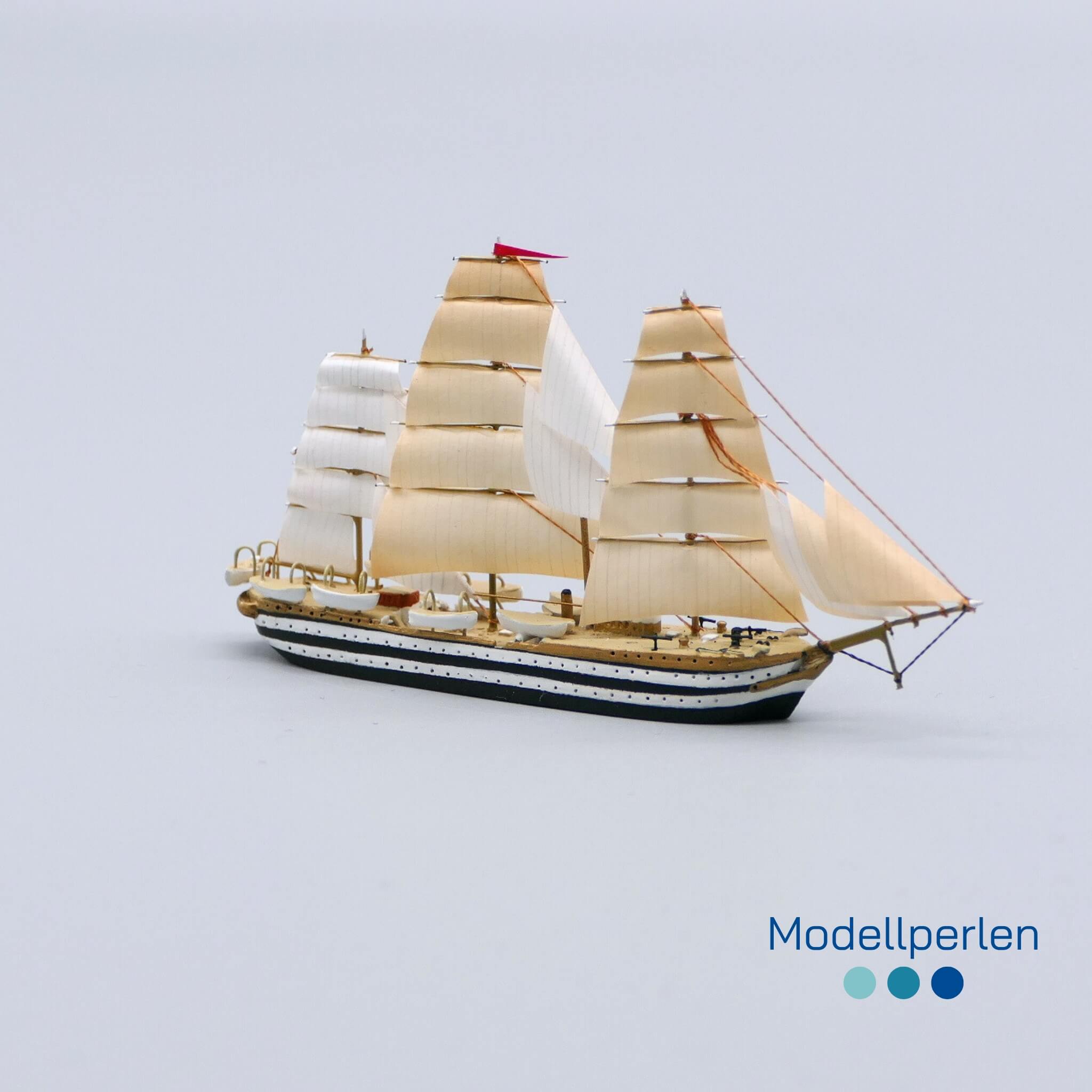 Rostocker Schiffsminiaturen - RSM 1012 - Amerigo Vespucci (3-Mast-Vollschiff) - 1:1250 - 3