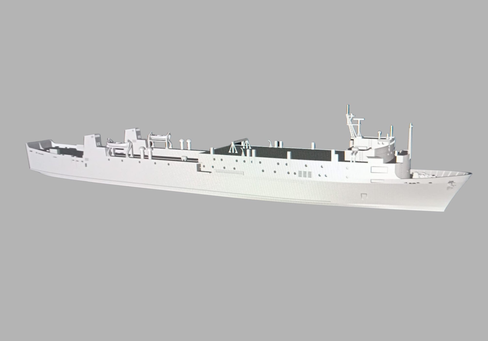 Rendering eines neuen Schiffsmodells