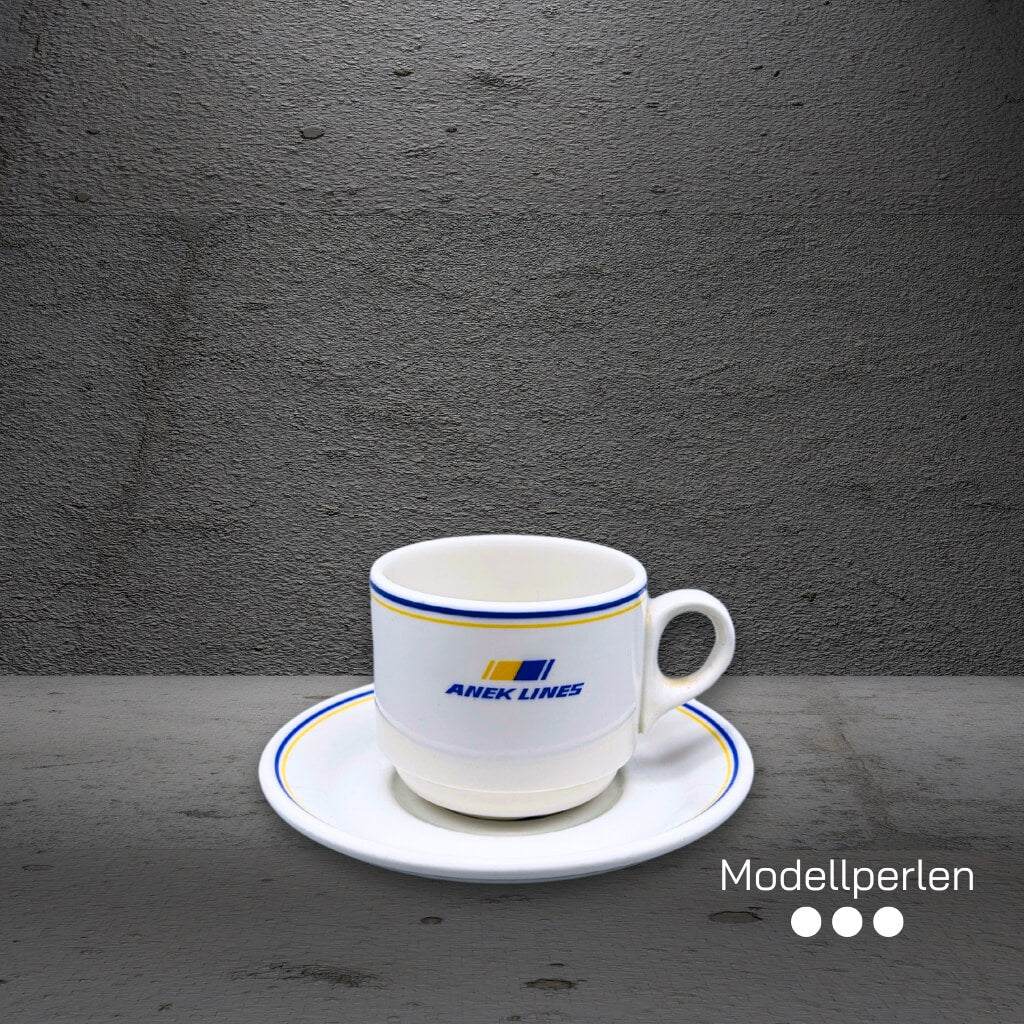 Anek Lines - Tasse mit Untertasse - 1