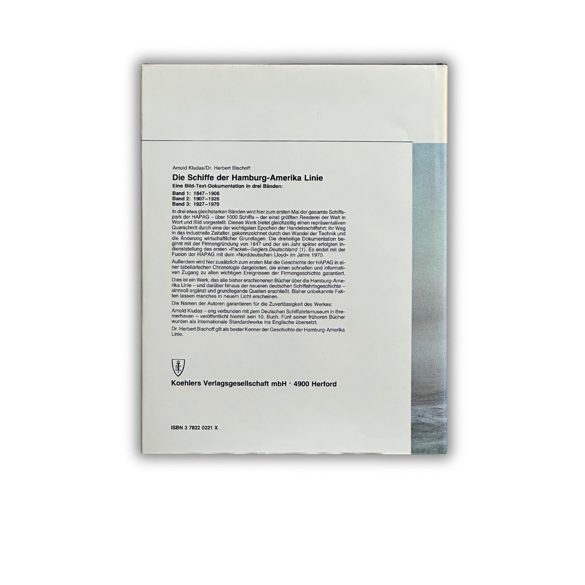 Buch - Arnold Kludas und Herbert Bischoff - Die Schiffe der Hamburg-Amerika Linie Band 1: 1847-1906 - 2