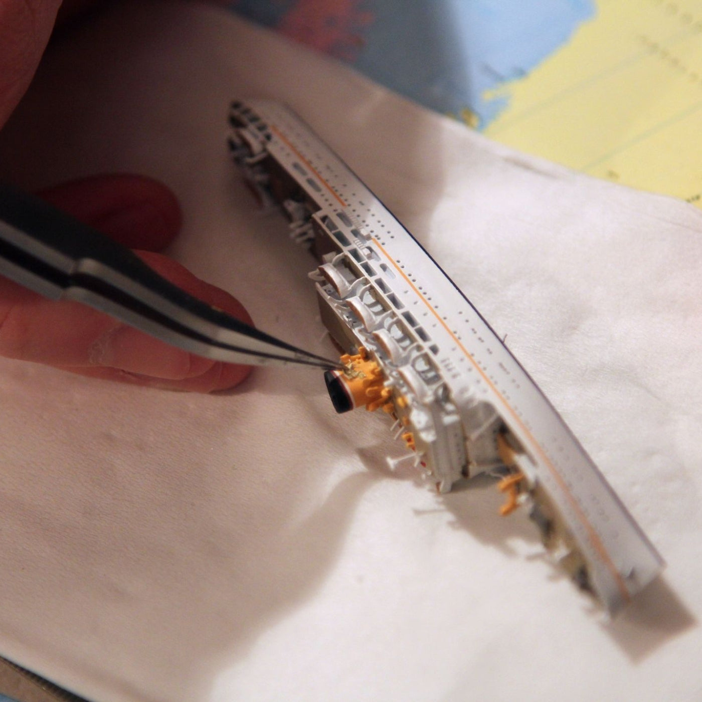 Fertigung eines Modellschiffes