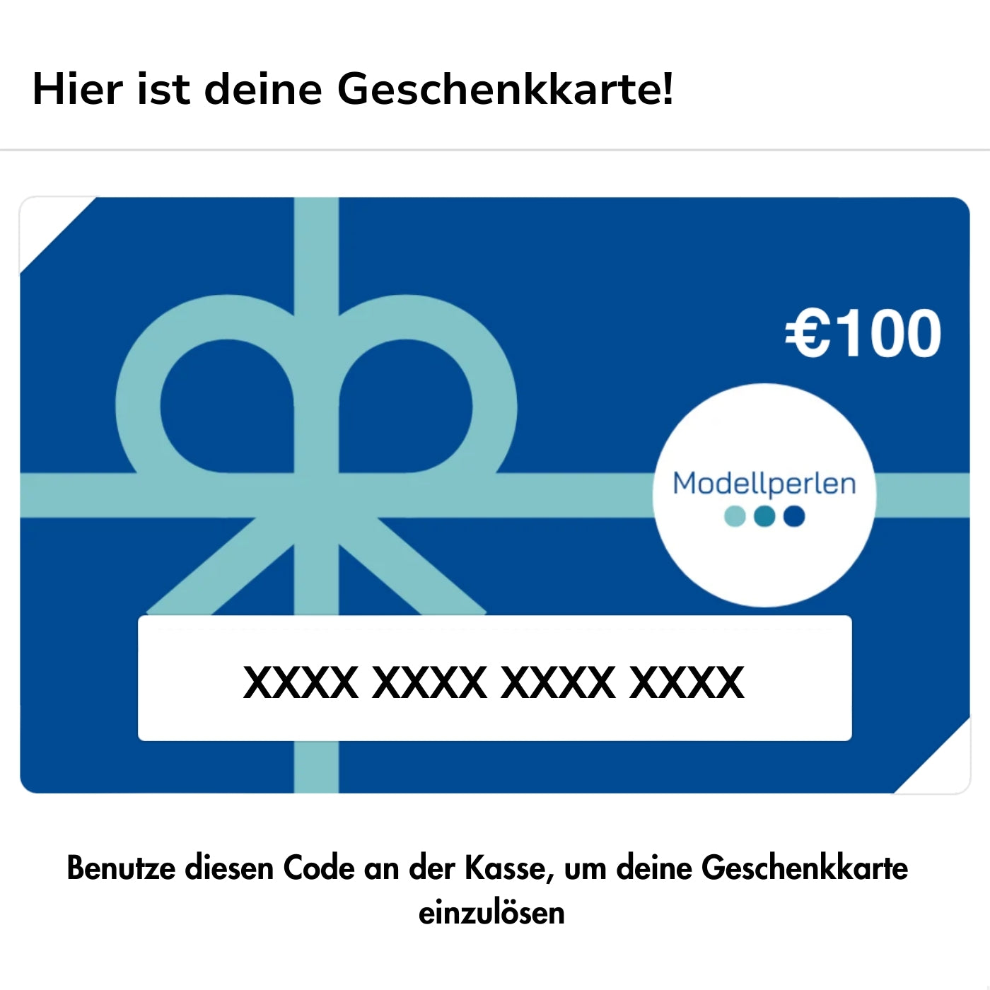 Modellperlen Gutschein